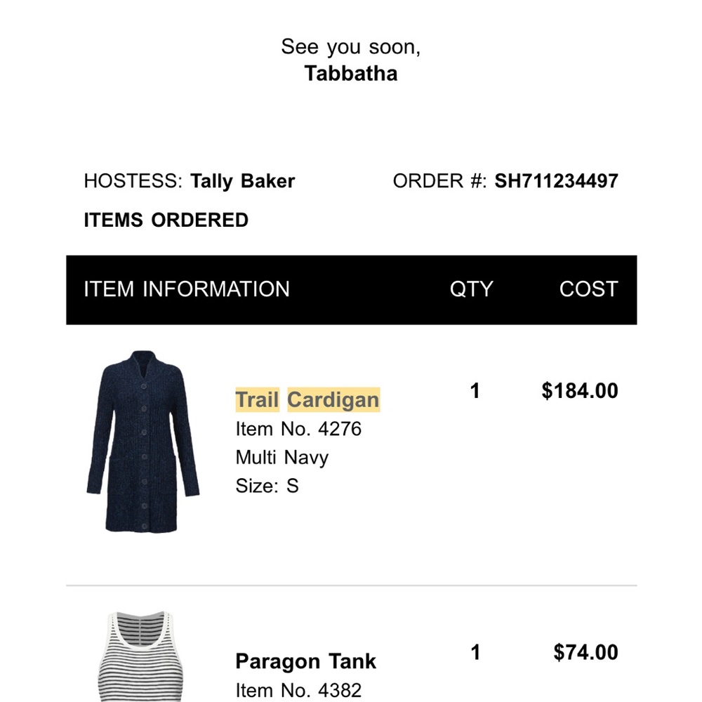 CAbi Women's Deep Blue Trail Cardigan - Picture 8 of 8